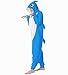 dressfan Animal Shark Onesie Cosplay Costume Christmas Halloween Pajamas for Unisex Adults Teens Kids Blue M