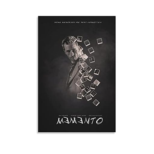 Memento - Póster de película de terror psicológico negro de 20 x 30 cm | Ya disponible en tu tienda friki favorita! En mundofriki.es!