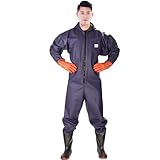 Serenitison Unisexo Vadeadores De Pesca,Pantalones de Inundación,Vadeadores de Pesca,Botas De Pesca Impermeables con Botas,Pantalones de Estanque,Transpirable,para Pesca al Aire Libre,Agricultura