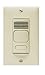 Hubbell AD1277BK1 Adaptive Technology Wall Switch, Ultrasonic and Passive Infrared, Black 1 Button For Manual/Auto Control, 1 Circuit