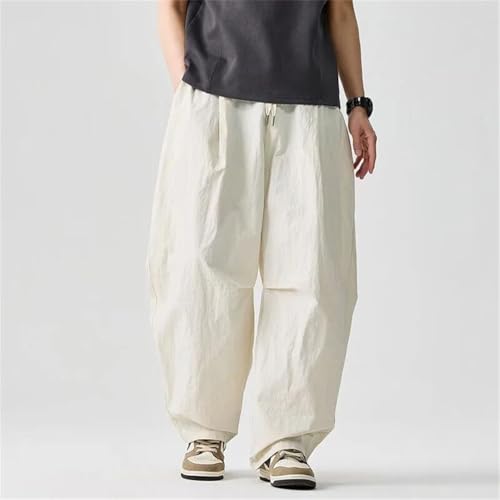 Men Wide Leg Pants and Light Thin Solid Casual Harun Pants Elastic Waist Loose Oversize2