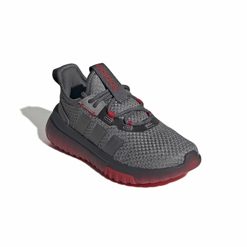 adidas Unisex-Kids Kaptir 4.0, Grey/Grey/Better Scarlet, 11 - image 4