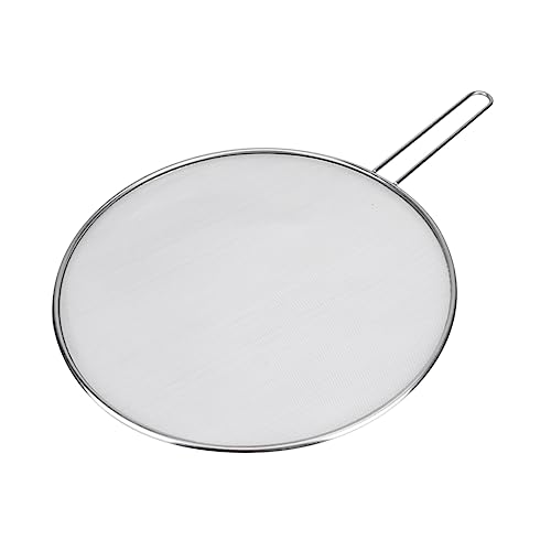 COLLBATH Stainless Steel Mesh Screen Filter Round Fried Filter for Cooking Snack Fruit Bowl Frying Tool Splatter Guard