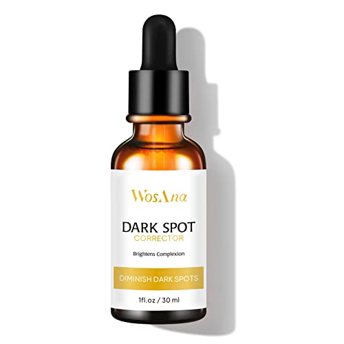 Dark Spot Corrector, Remover Serum for Face and Body - with Salicylic Acid, Lactic Acid, Kojic Acid & Natural Ingredients for All Skin Types WosAna 1 Fl. Oz