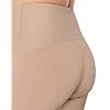 Leonisa Moderate Compression High Waisted Shorts for Women - Invisible Anti Chafing Womens Shapewear Tummy Control Beige