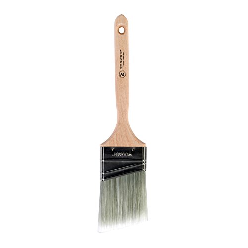 Wooster Brush 5221-2-1/2 Tip Angle Sash Paintbrush, 2-1/2-Inch, Sable, White,Silver, 2-1/2 Inch
