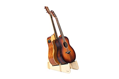Ruach GS-7 Support double pour guitare acoustique Bouleau - Les Beatles, Paul McCartney, John Lennon, RIngo Starr, George Harrison Ruach GS-7 Support double pour guitare acoustique Bouleau – Image 3