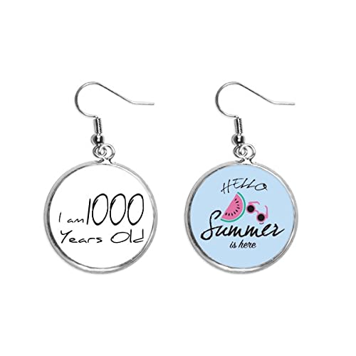 Pendientes de sandía cómodos para lóbulo que celebran la longevidad de verano