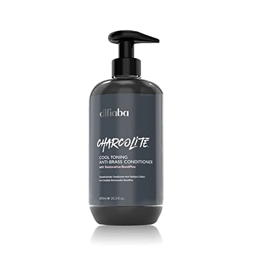 Charcolite Cool Toning Conditioner 20.3 Oz | Sulfate-Free Purple Conditioner Alternative with Activated Charcoal & Graphite | Anti-Yellow Nourishing Formula for Blonde Bleached Grey & Platinum Hair