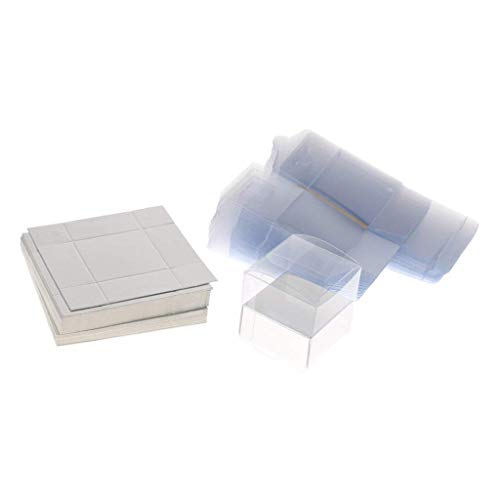 Preisvergleich Produktbild Backbayia 50 x Süßigkeitenbehälter, Geschenkbox, Präsentationsbox, Aufbewahrungstasche mit Papierheft, goldfarben