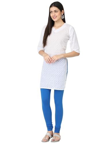 Image of Robinbosky Cotton Churidhar Leggings for Women - Stylish, Stretchable & Flattering Fit for All-Day Comfort