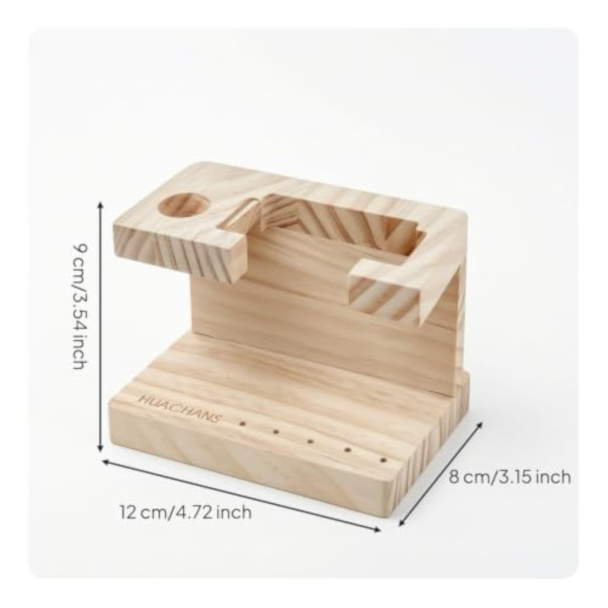 Wooden Nail Drill Machine Organizer Rack