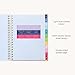 Simplified 2026 12-Month Spiral Weekly Planner — Serene Stripe — January 2026 - December 2026, Calendar Year Organizer with Stickers, Pockets, and Keepsake Box