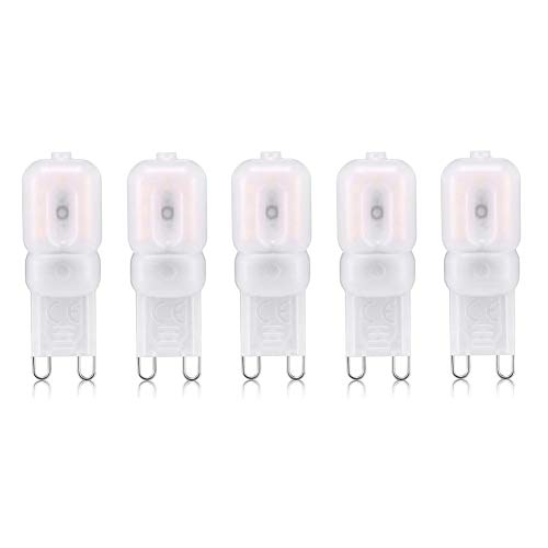 Preisvergleich Produktbild KAIKUN GlüHbirne Dunstabzugshaube Stiftsockellampe G9 Glühbirnen Dimmbare Glühbirnen Dimmer Glühbirne LED-Glühbirnen für die Innenbeleuchtung warm White,220v-dimmable