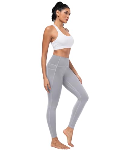Image of ATHVOTAR Leggings with Pockets for Women, 7 Packs High Waisted Workout Tummy Control Yoga Pants