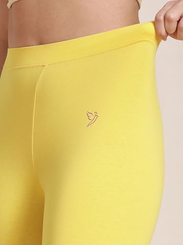 Image of TWIN BIRDS Churidar Leggings for Women | Super Stretchable Cotton Elastane | Wide Waistband | Comfortable Daily Ethnic, Casual & Kurti Wear
