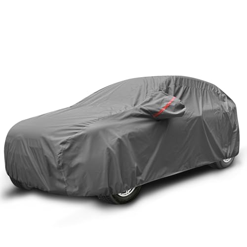 Image of Auto Hub Car Cover Compatible with Kia Seltos (Model-2026-Till Date) with Mirror Pocket, Waterproof Layers, Seltos Car Cover Waterproof - Taiwan Grey