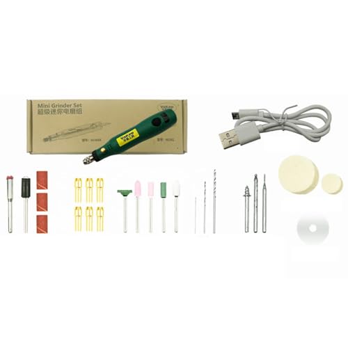 Variable Speed Mini Grinder Set USB Charging Electric Drill Engraving Pen Rotary Tool for Polishing Carving Sanding Tool