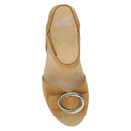 Dansko Stella Multi-Strap Wedge Sandal for Women – Cork/EVA Wedge with Arch Support –Fully Adjustable Straps–Lightweight Rubber Outsole2