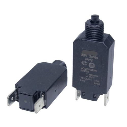 KTMBOHU Disyuntor eléctrico del Interruptor de botón del Protector de sobrecarga de la Serie 88A 4A(8A)