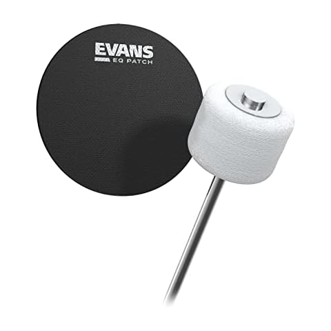 Evans EQPB1 Parche Hidráulico Negro para Pedal de Bombo Cover