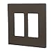 Eaton PJS262RB-SP-L Designer 2-Gang Screwless Wallplate, Oil Rubbed Bronze