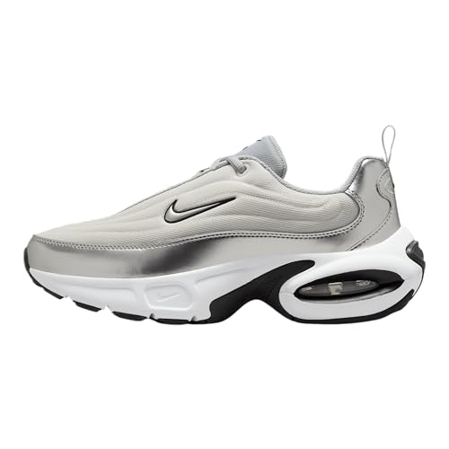 Nike Air Max Portal SE - Zapatos para mujer (HM0256-001, plateado metálico/fantasma/blanco/negro), Plateado metálico/fantasma/blanco/negro, 35.5 EU