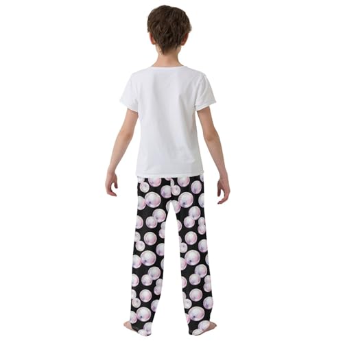 Pajama Pants Pearls Watercolor Pattern PJ Bottoms Sleepwear Lounge Sleep Pant with Pockets3