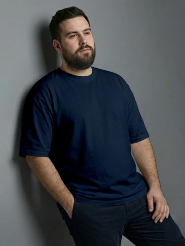 Image of XENOVAURBAN Mens Plus Size Cotton T-Shirt Combo | Combo Pack of 2 Unisex Fit Plus Size Printed Tshirts
