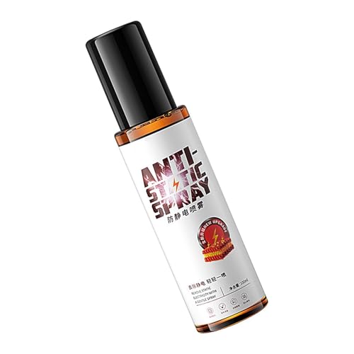 Spray adhesivo estático, tamaño de viaje, removedor electrostático, refrescante de tela para ropa, 100 ml, eliminador de electricidad estática, elimina la electricidad estática para ropa y tejidos