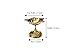 Rastogi Handicrafts Pure Brass Diya (Puja Lamp) Hindu Pooja Article 2.5 Inch in Height