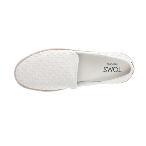 Image of TOMS Womens Carolina Slip On Espadrille Flats Casual - Off White
