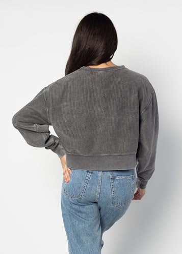 Image of chicka-d NCAA womens Corded Boxy Pullover