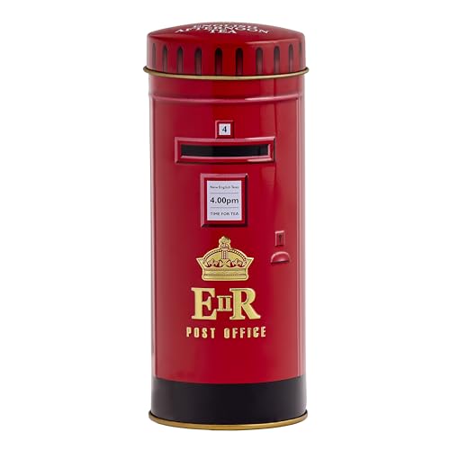New English Teas Red British Post Box Tea Tin with...