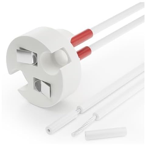 10 Pack MR16 Socket, G4 Light Socket, Letaclanic LED Halogen Lamp Ceramic Wire Connector Base Socket Adapter G4 MR16 MR11 GU5.3 GU6.35 Socket for Cabinet Landscape Bedroom Living Room (Pack of 10) Cover