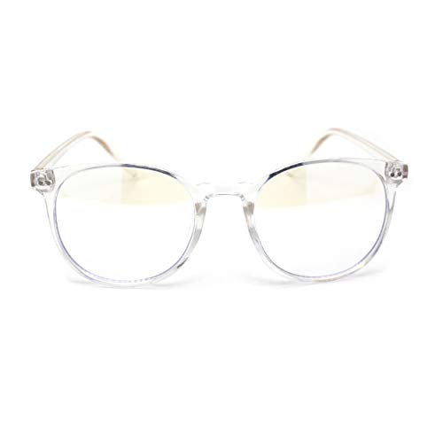 Image of SA106 Round Keyhole Blue Light Blocking Computer Vision Protection Eye Glasses