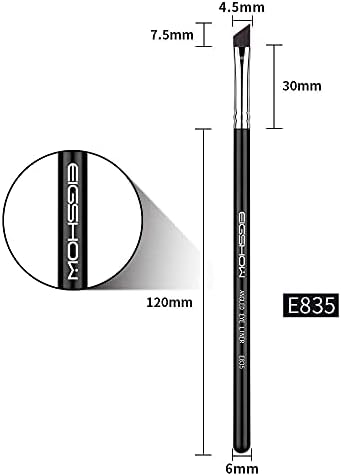 Eyeliner Makeup Brush 2Pcs Makeup Angle Eyebrow Kabuki Brush Eigshow Portable Eye Powder Foundation Brush, Beauty Cosmetic Tool