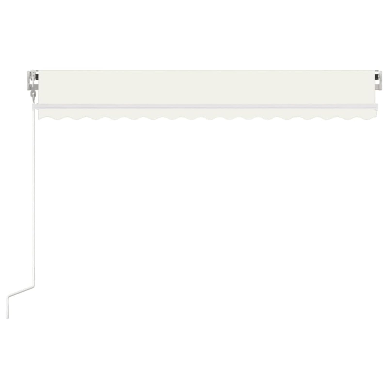 Festnight Store Banne Motorisé 4,5x3 Store banne Electrique avec Télécommande Auvent Rétractable à Bras Repliable pour Balcons Terrasse et Jardin-Crème-450 x 300 cm