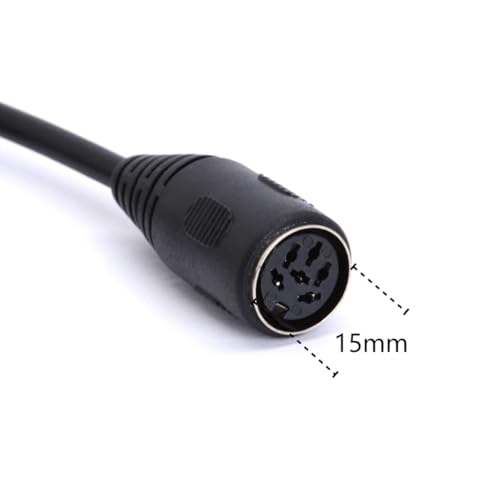 Cable Extensor Conector DIN 6 Pines Macho a Hembra 3M miniatura 3