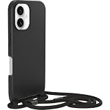 OtterBox React Series Necklace MagSafe na iPhone 16, ultracienkie etui z regulowanym i odpinanym paskiem na szyje, przetestowane zgodnie ze standardami wojskowymi, Czarne
