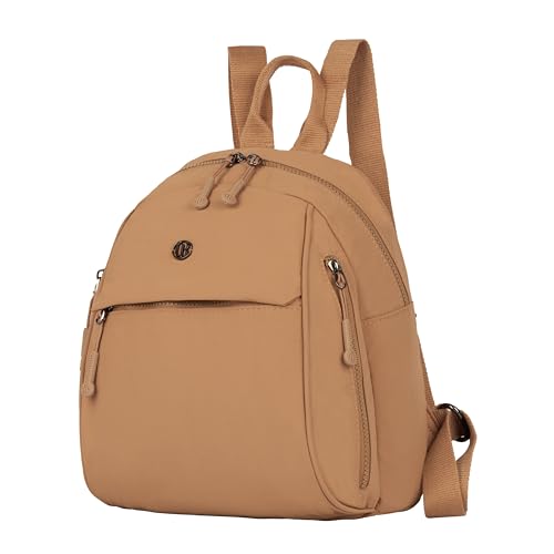 Image of TS WITH TECHSUN Women Mini Backpack | Water-Resistant Compact Bag for Travel, Daily Use & Casual Outings | Fits Only Essentials (L) 26CM X (W) 15CM X (H) 32CM