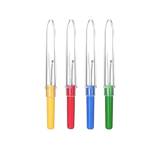Image of Seam Ripper 3pcs Big Tool Set Piece Sewing Accessories Kit for Stitch Removal | Thread Cutting | Ideal for Sewing, Tailoring, DIY Projects | Stainless Steel Blades with Comfort Grip Handles (4, Any)