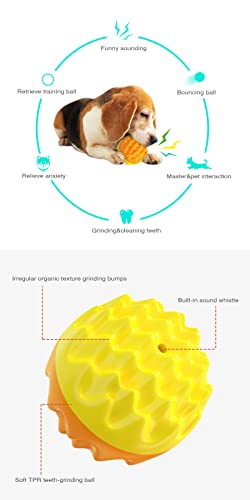 Squeaky Dog Balls for Dogs, Dog Toys for Aggressive Chewers Small and Medium Breed for Relieving Anxiety, Durable Anti-Stress Dog Ball, Outdoor Dog Toys, Water Toy for Dogs Squeaky Dog Balls for Dogs, Dog Toys for Aggressive Chewers Small and Medium Breed for Relieving Anxiety, Durable Anti-Stress Dog Ball, Outdoor Dog Toys, Water Toy for Dogs