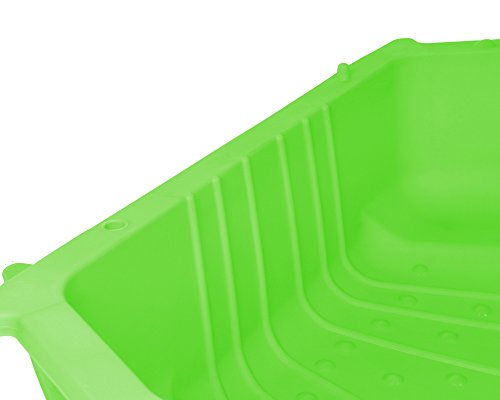 Ondis24 Wassermuschel Sandmuschel Sandkasten 2-teilig aus Kunststoff Muschel mit Deckel (87cm, Apfelgrün)