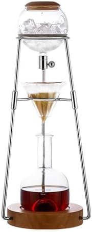 Tower Ice Coffee Maker Capacity Tea Tower,Cold Brew Drip Tower, Cold Brew Drip Tower,Cold Brew Drip Tower, 500ml Household Ice Brew Coffee Maker, Adjustable Dripper, Detachable Glass Cold Br