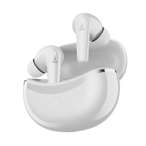 Image of Boat Airdopes 131 Elite ANC, 32dB Active Noise Cancellation, 60HRS Battery, Ambient Mode, 4Mics ENx, Fast Charge, IPX5, v5.3 Bluetooth Earbuds, TWS Ear Buds Wireless Earphones with mic (Active White)