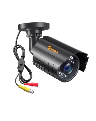 Anlapus 1080P Telecamera Analogica di Sorveglianza per Esterni, 2MP Videocamera Cablata AHD/960H/CVI/TVI, Visione Notturna da 24 m, IP66