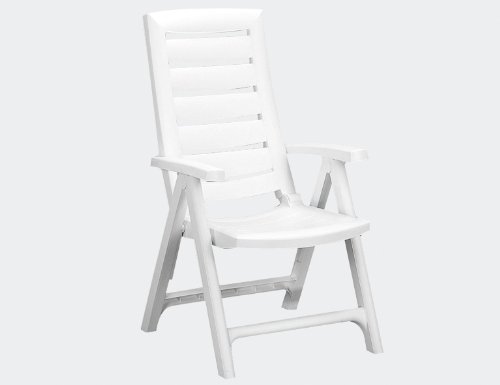 Jardin Aruba Klappsessel weiß Vollkunststoff