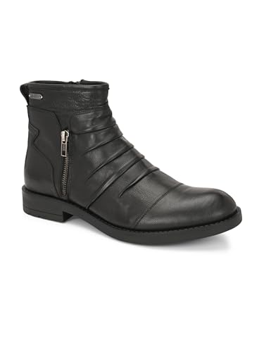 Image of Delize men's Black Biker boots 90431