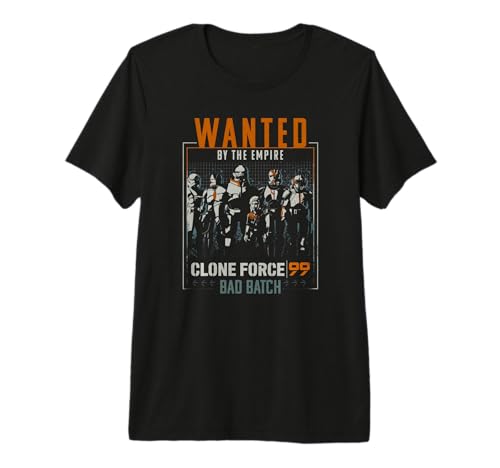 Star Wars The Bad Batch t-shirt Wanted By The Empire vêtement coton